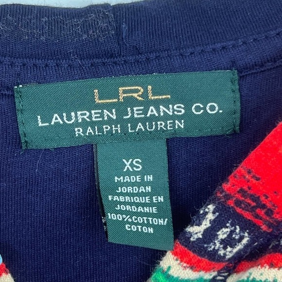 Lauren Ralph Lauren Aztec Print Front Zip Hoodie Womens Size: XS - Picture 4 of 5